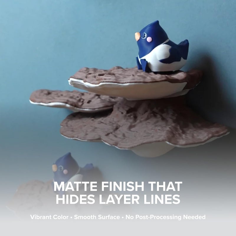 polymaker خيوط بانكروم مات PLA، قطن مات أبيض 1.75 مم 1 كجم لخيوط الطباعة ثلاثية الأبعاد، سابقًا خيوط بوليتيرا مات 3D، تناسب معظم طابعات FDM ثلاثية الأبعاد، بكرة 1 كجم (2.2 رطل) - Image 2